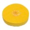 MUSLIN BUFF CHEMKOTE WITH SHELLAC CENTERS YELLOW 1" DIAMETER X 16 PLY 1 ROW OF STITCHING